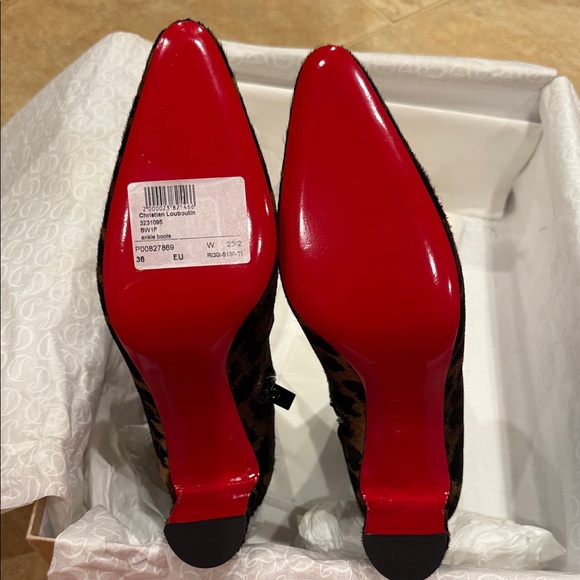 Christian Louboutin Leopard Ankle Booties - Picture 4 of 9